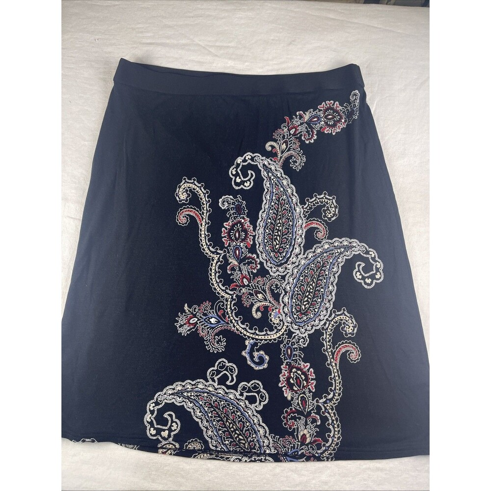 J. Jill Luxurious Paisley-Print Skirt Medium ~ NWT